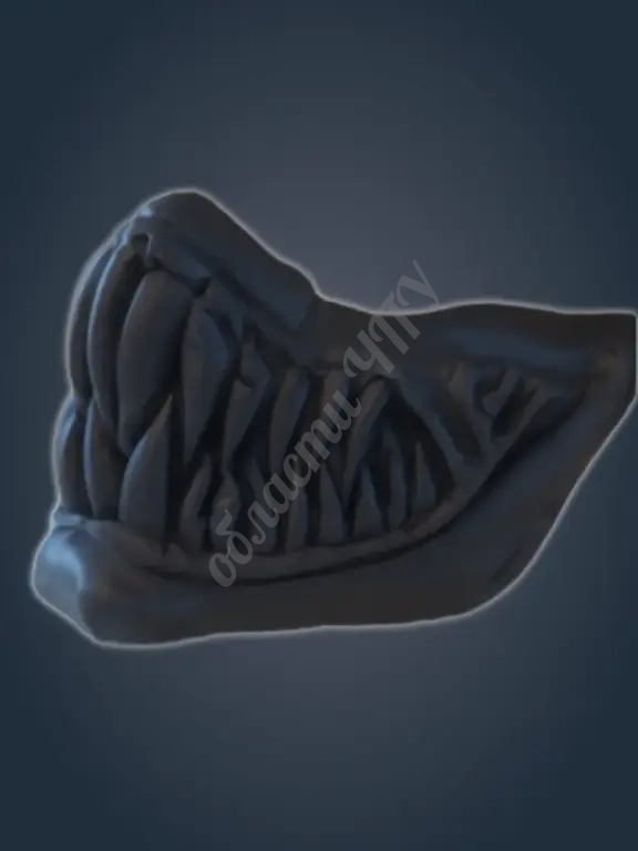 Заготовка 3D модель маска пасть венома