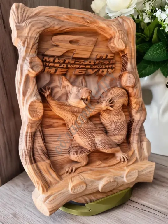 Заготовка панно белка под покраску